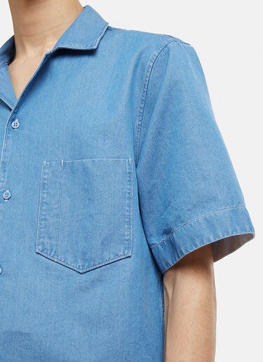 Acne Studios Elm Short Sleeve Denim Shirt Blue acn0128027