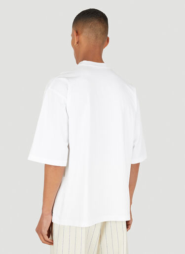 Marni Paint Motif Logo T-Shirt White mni0148006