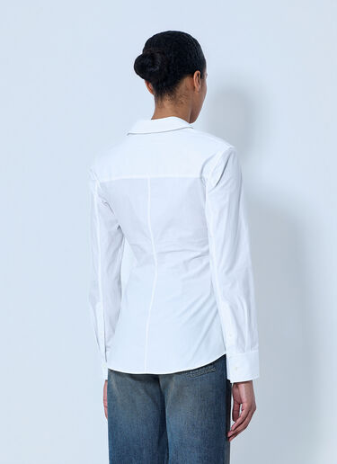 Alexander Wang Gathered Bust Shirt White awg0264008