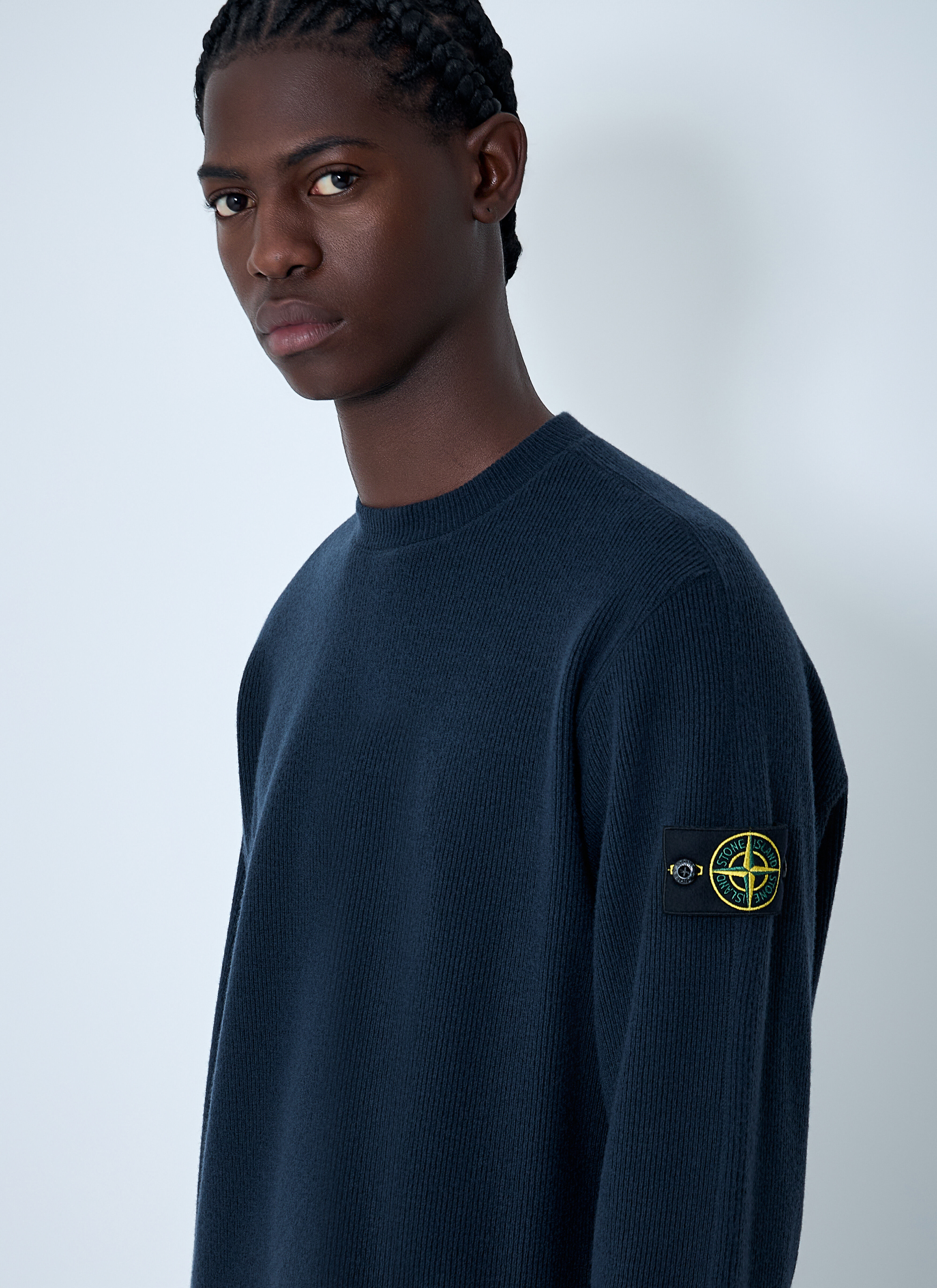 トップス Stone  Navy Knitted Crewneck Stone Island Men's' Crewneck Knit Jumper in Navy | LN-CC®