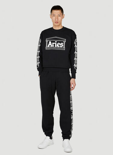 Aries Column Track Pants Black ari0152009