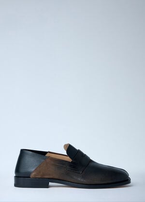 Maison Margiela Tabi Gradient Leather Loafers Black mla0164008