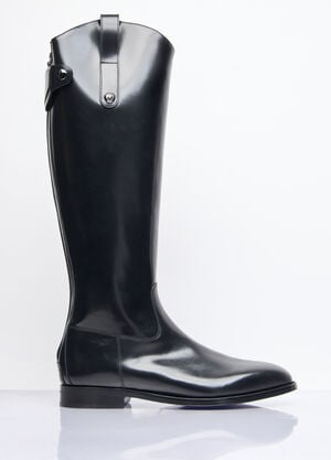 Dolce & Gabbana Knee-High Leather Boots Black dol0158008