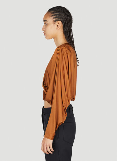 Saint Laurent 缩褶上衣 驼色 sla0252024
