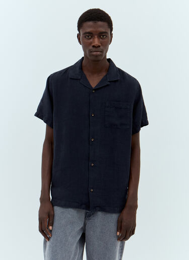 A.P.C. x JJJJound 亚麻衬衫  蓝色 apc0157014