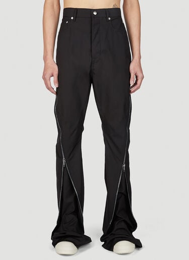 Rick Owens Bolan Banana 拉链裤 黑色 ric0151016