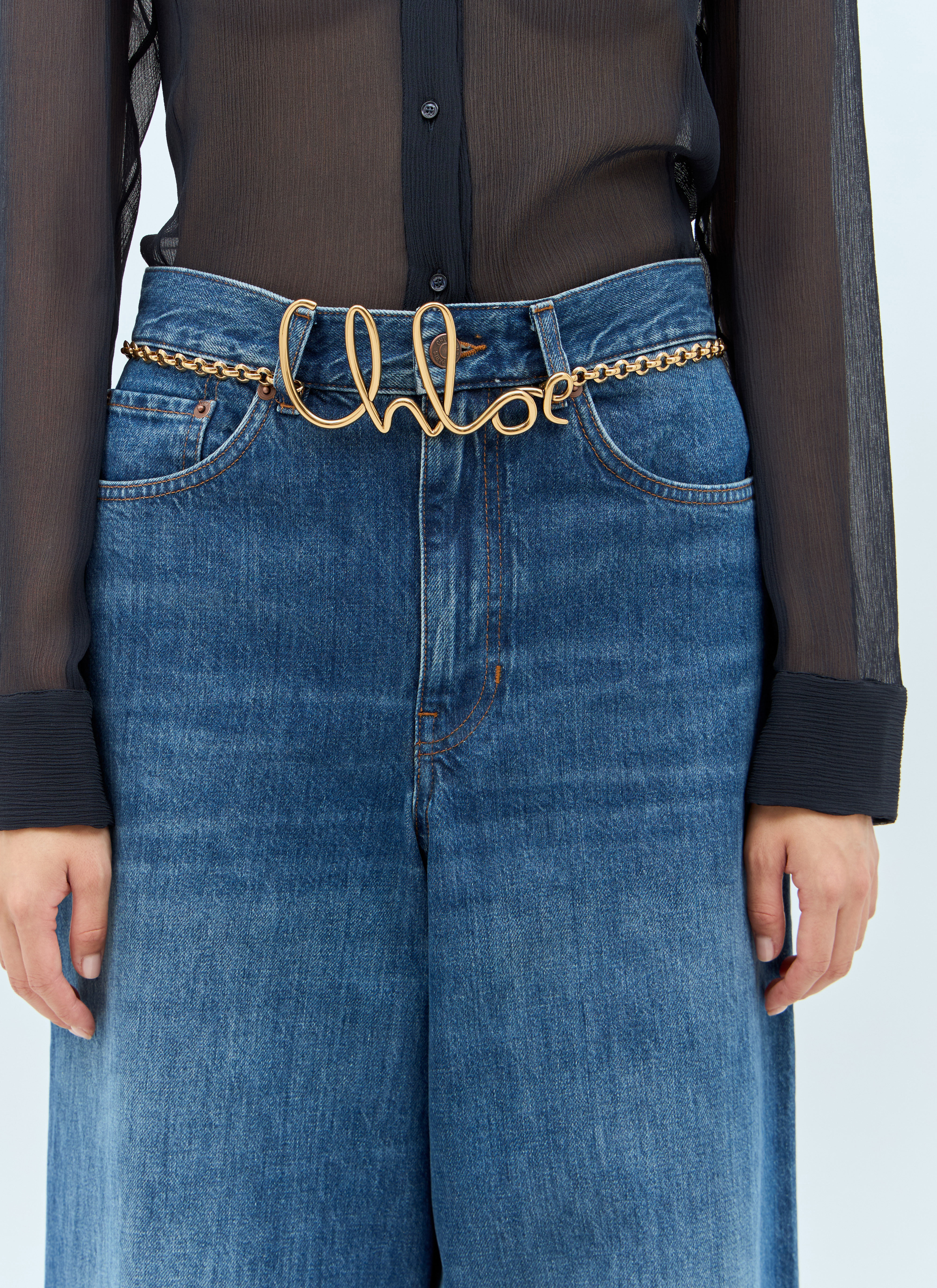 Chloé Women's' Iconic Small Belt in Gold | LN-CC® Chloé Women's' Iconic Small Belt in Gold | LN-CC®