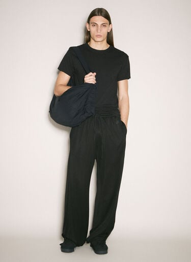 Y-3 Logo Print Shoulder Bag Black yyy0158026