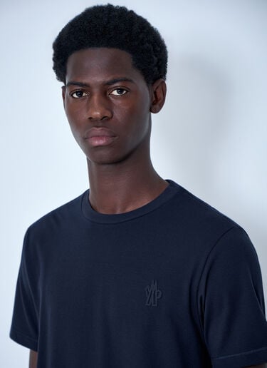 Moncler Set of Three Logo Motif T-Shirts Grey mon0163057