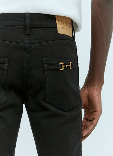 Gucci Horsebit Jeans Black guc0155017