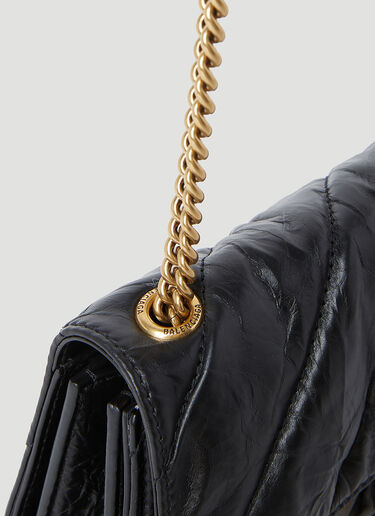 Balenciaga Crush Chain Wallet Black bal0253063