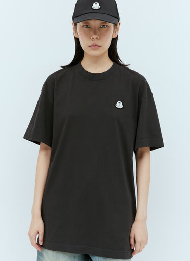 Moncler x Palm Angels Logo Patch T-Shirt Black mpa0355012