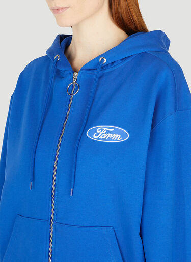 Sky High Farm Workwear Quil Lemons Farm Hooded Sweatshirt Blue skh0352019