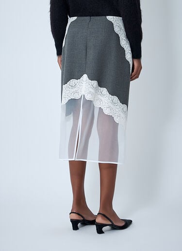 Wool Mid Skirt Jil Sander Wool Mid Skirt Black jil0262022