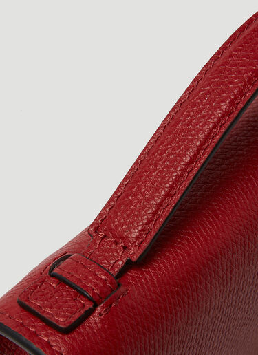 Valentino Logo Chain Handbag Red val0249045