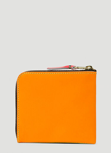 Comme des Garçons Wallet Super Fluorescent Zip Wallet Yellow cdw0347005