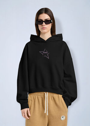 Palm Angels Icon Palm  Loose Hoodie Black pma0266064