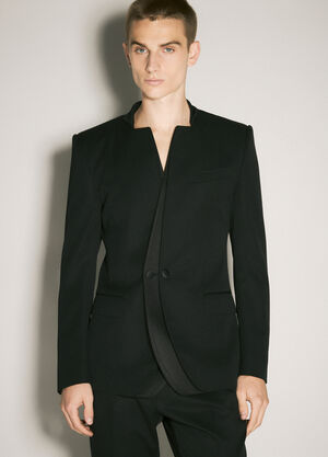 Dolce & Gabbana Single-Breasted Wool Jacket Black dol0160003