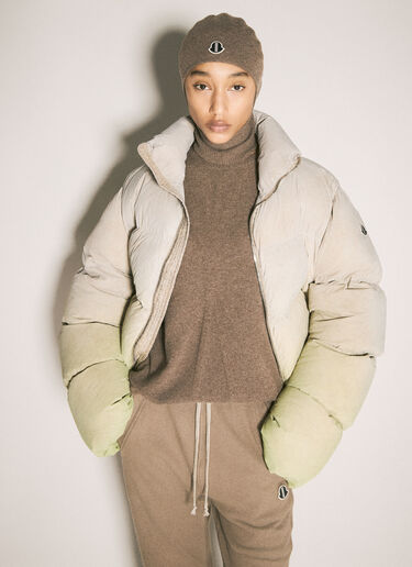 Moncler x Rick Owens Wool And Cashmere Balaclava Brown mcs0358018