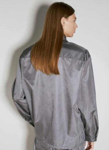 Re-Nylon Triangle Plaque Shirt Prada Re-Nylon Triangle Plaque Shirt Grey pra0153001