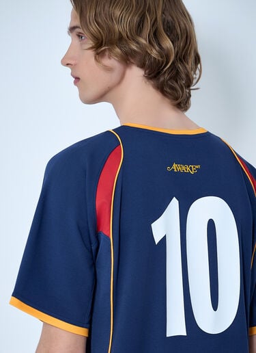 Awake NY Unisphere Warm Up T-Shirt Blue awk0164009