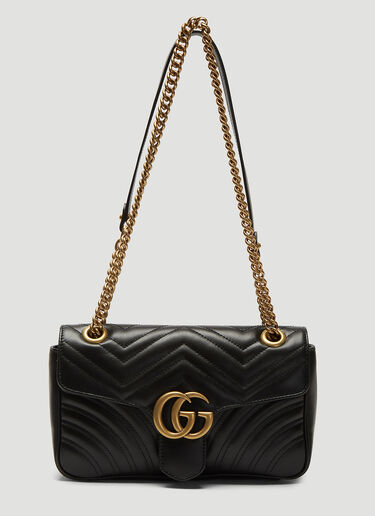 Gucci Small GG Marmont 2.0 Shoulder Bag Black guc0233057