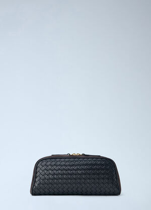 Bottega Veneta Large Nodo Leather Pouch Dark Brown bov0265048
