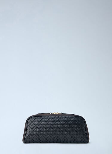 LN-CC® - Bottega Veneta: Large Nodo Leather Pouch - Dark Brown Bottega Veneta Large Nodo Leather Pouch Dark Brown bov0265048