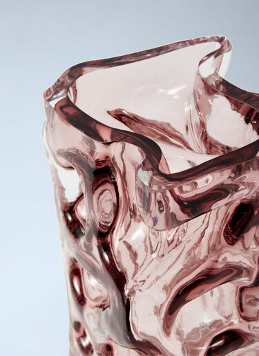 Textured Glass Vase POLSPOTTEN Textured Glass Vase Pink wps0692208