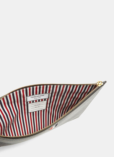 Thom Browne 로고 탭 파우치 블랙 thb0129008