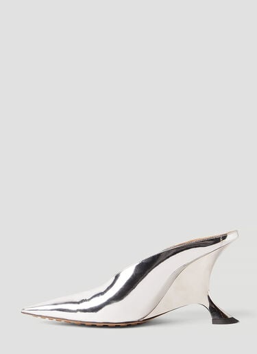 Bottega Veneta Punta 高跟穆勒鞋 银色 bov0252051