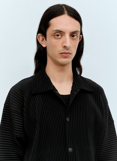 Homme Plissé Issey Miyake Monthly Colors: February Pleated Shirt Black hmp0156011