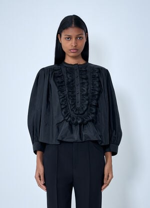 Chloé Ruffled Detail Blouse Black chl0263015
