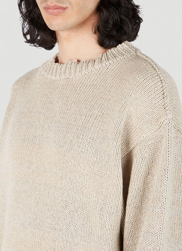 Maison Margiela Distressed Sweater Beige mla0151077