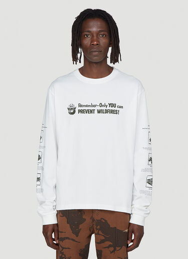 Phipps Smokey Fire Safety Long-Sleeved T-Shirt White phi0142002