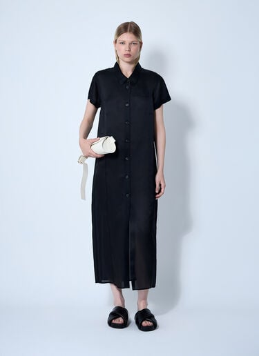 Khaite Effy Midi Dress Black kha0260002