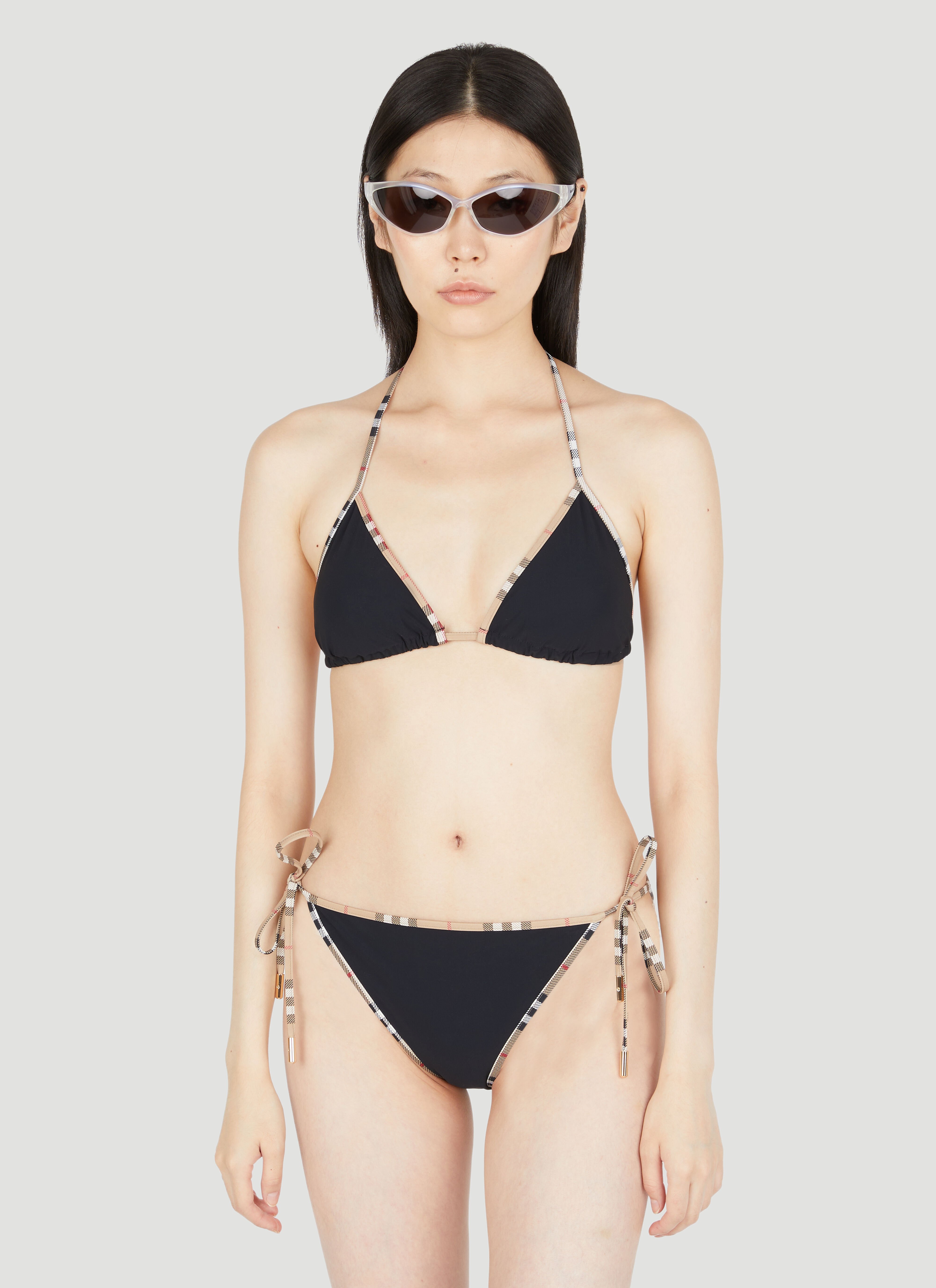Burberry check outlet triangle bikini