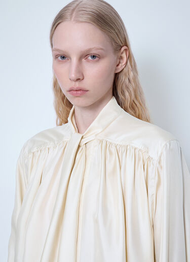 LN-CC® - Bottega Veneta: Silk Twill Shirt - Cream Bottega Veneta Silk Twill Shirt Cream bov0265056