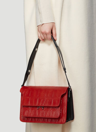 Marni Trunk Shoulder Bag Red mni0238010