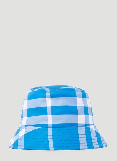 Burberry 格纹渔夫帽 蓝色 bur0252056