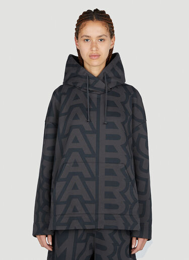 Marc Jacobs Monogram Oversized Hooded Sweatshirt Black mcj0251002