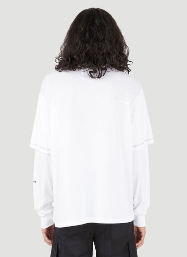 HYMNE Double Layer Long Sleeve T-Shirt White hym0146008