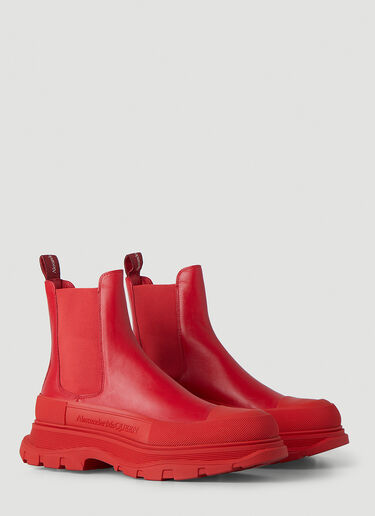 Alexander McQueen Tread Chelsea Boots Red amq0146032