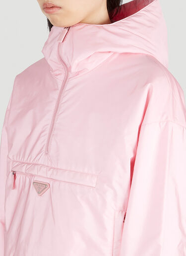 Prada Re-Nylon Hooded Jacket Pink pra0252007