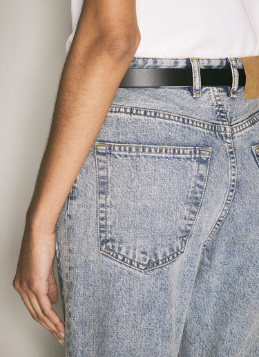 MM6 Maison Margiela 徽标铭牌腰带 黑色 mmm0257014