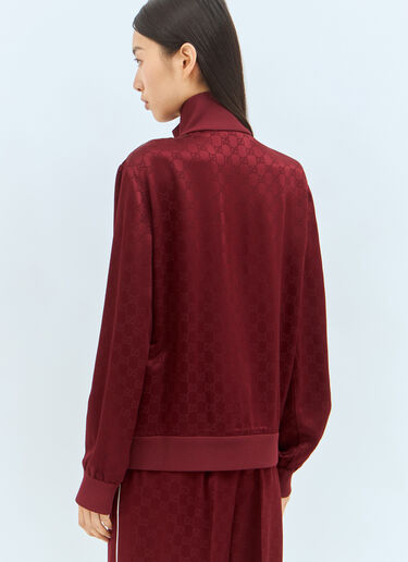 GG Jacquard Zip-Up Jacket Gucci GG Jacquard Zip-Up Jacket Red guc0257035