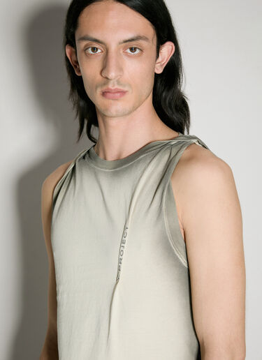 Y/PROJECT Twisted Shoulder Tank Top Khaki ypr0156011