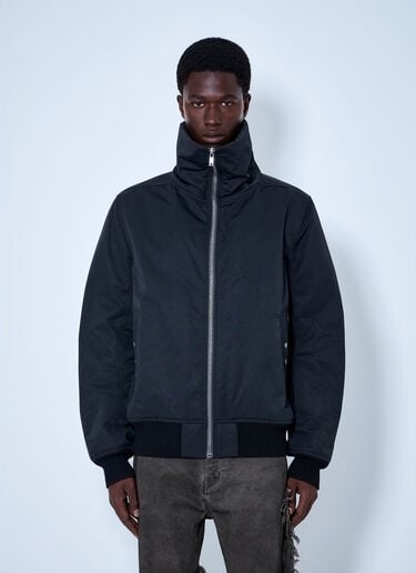 LN-CC® - Rick Owens: Tower Dracuflight Bomber Jacket - Navy Rick Owens Tower Dracuflight Bomber Jacket Navy ric0165059