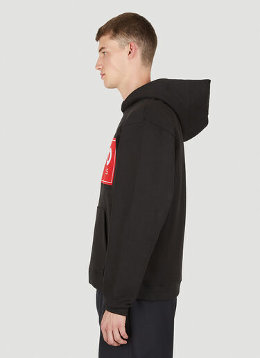 Kenzo Logo Patch Hooded Sweatshirt Black knz0150011