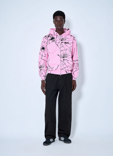 LN-CC® - Bott: Shattered Zip Hoodie - Pink Bott Shattered Zip Hoodie Pink bot0165008